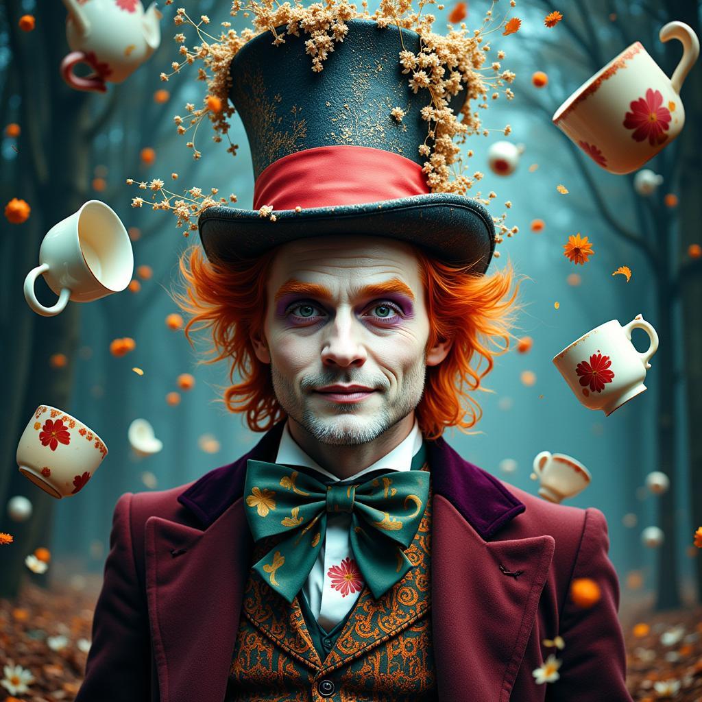 Mad Hatter Digital Art Surreal