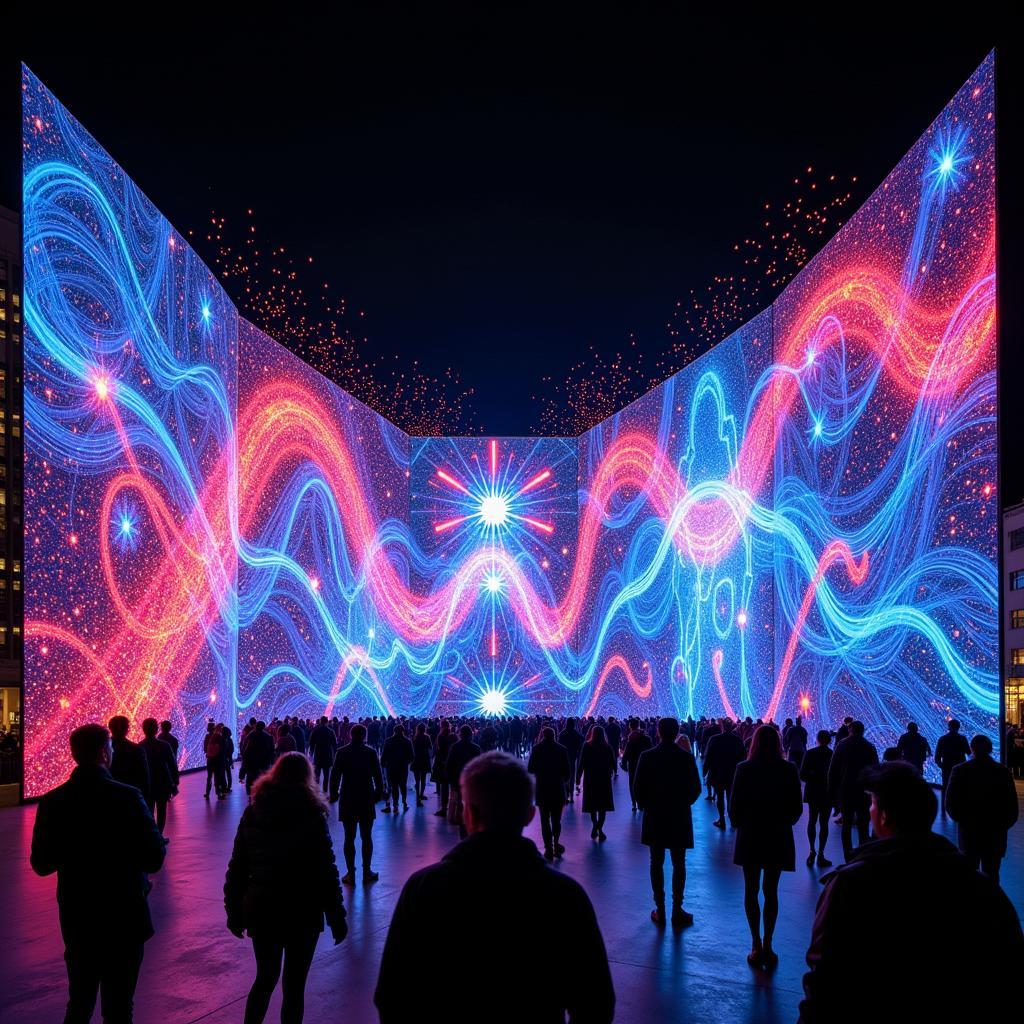 Digital Art Installation at Mag Mile Art Festival