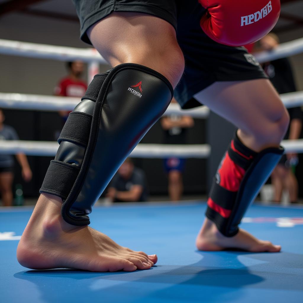 Martial arts shin guards provide crucial protection for the shins during training and sparring.