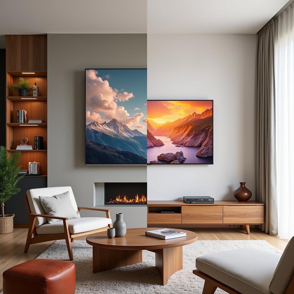 Matching Frame TV Art to Room Decor