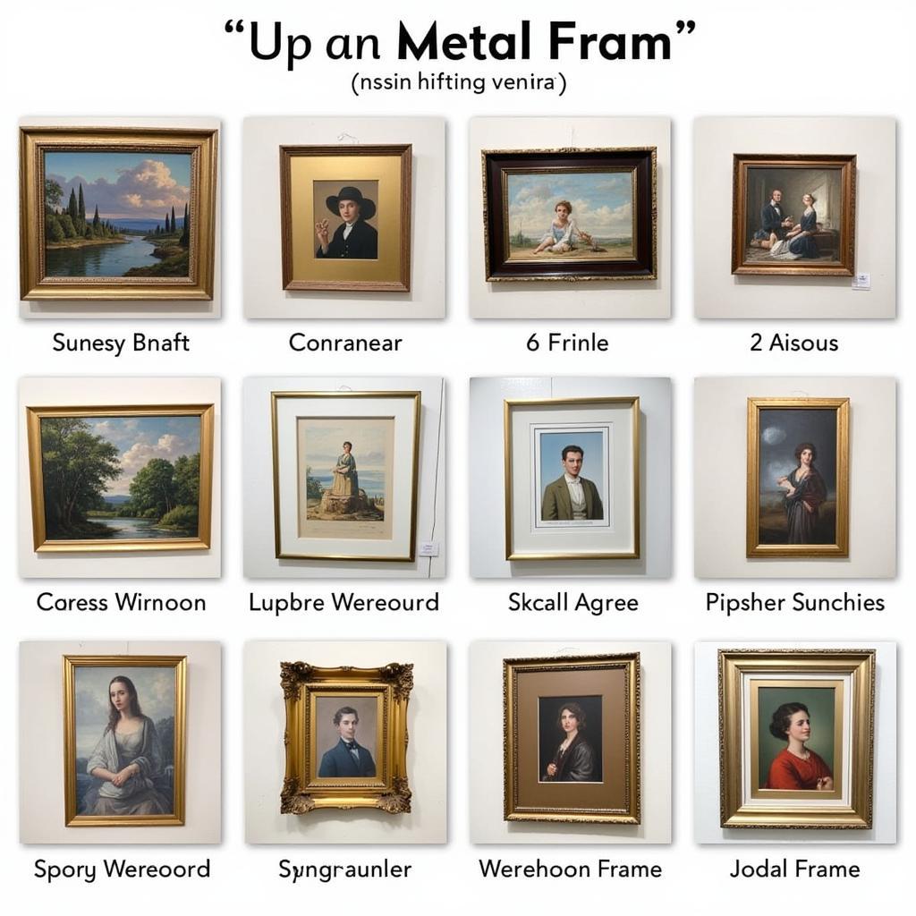 Matching metal frames to different artwork styles