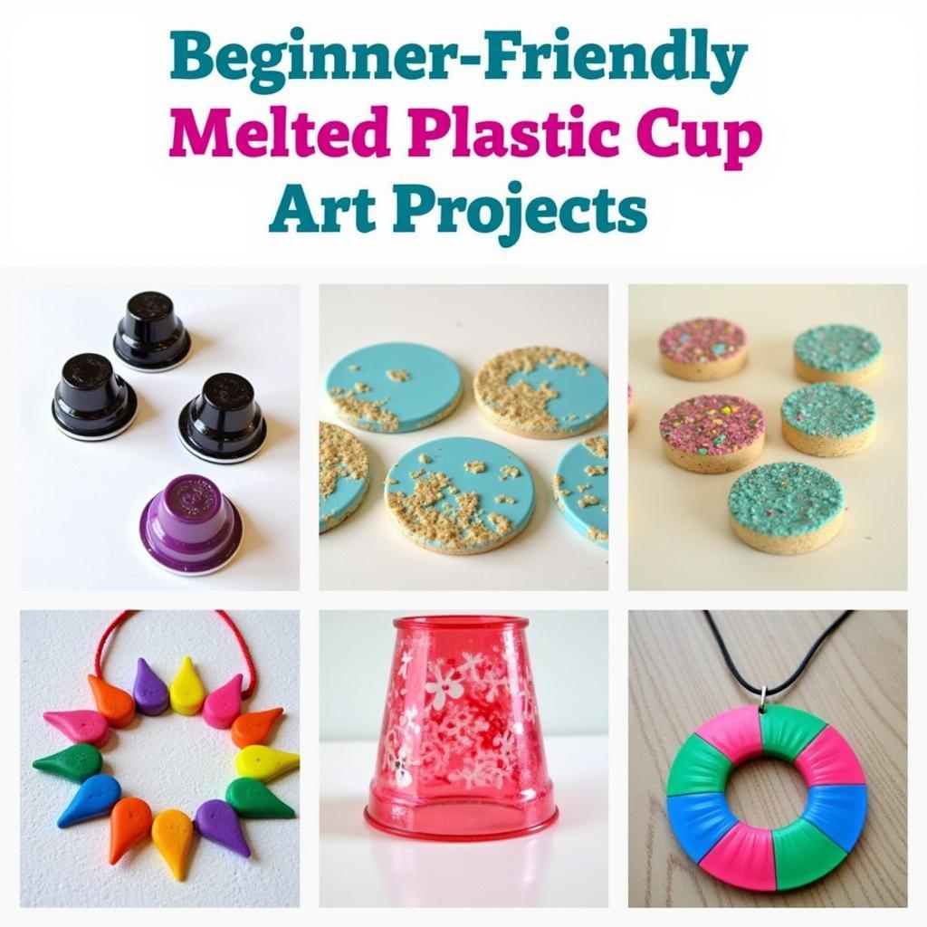 Easy Melted Plastic Cup Art Projects for Beginners