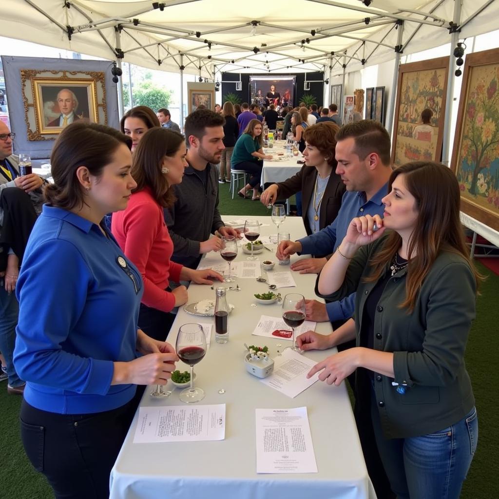 Wine Tasting at Menlo Park Art & Wine Festival