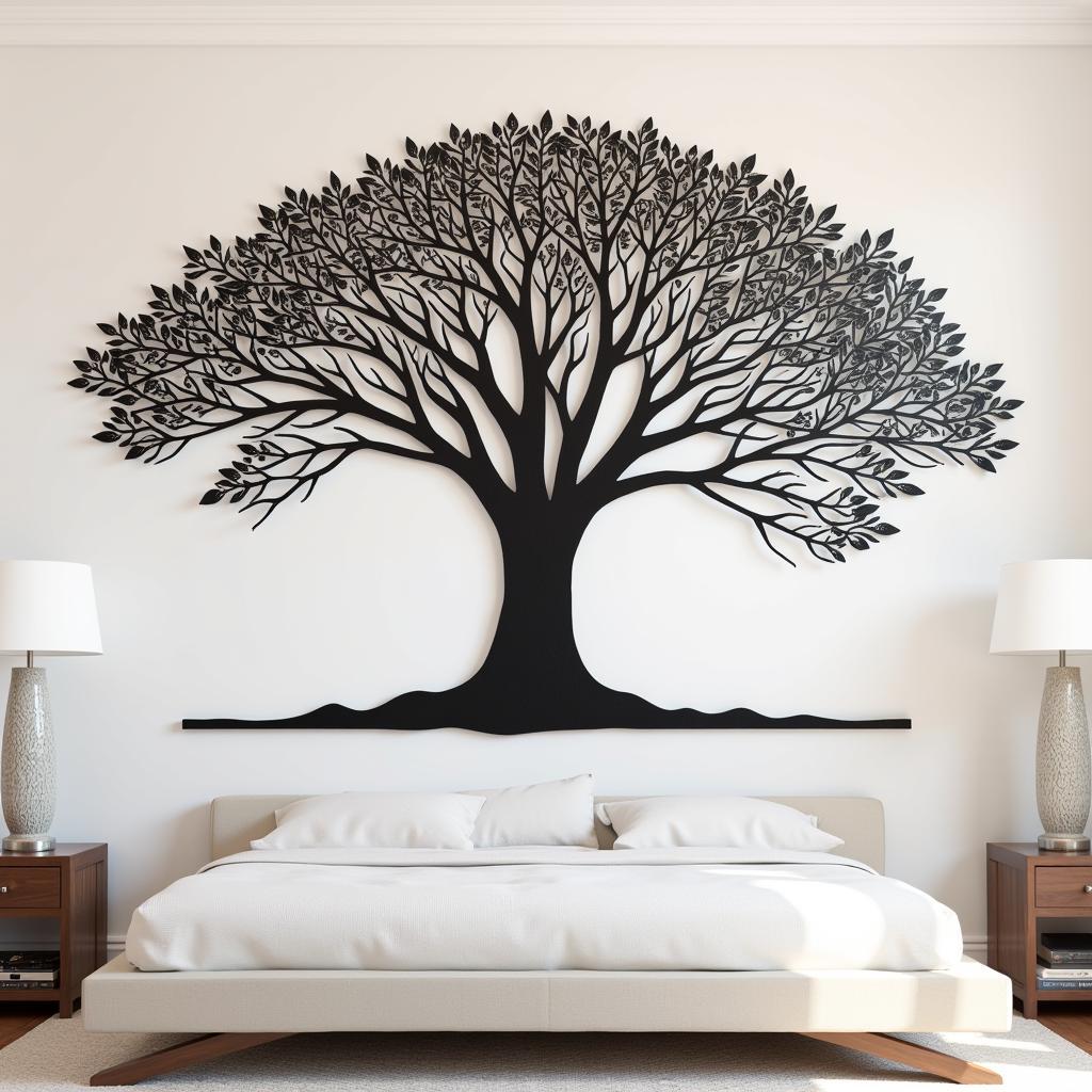 Metal Tree Wall Sculpture