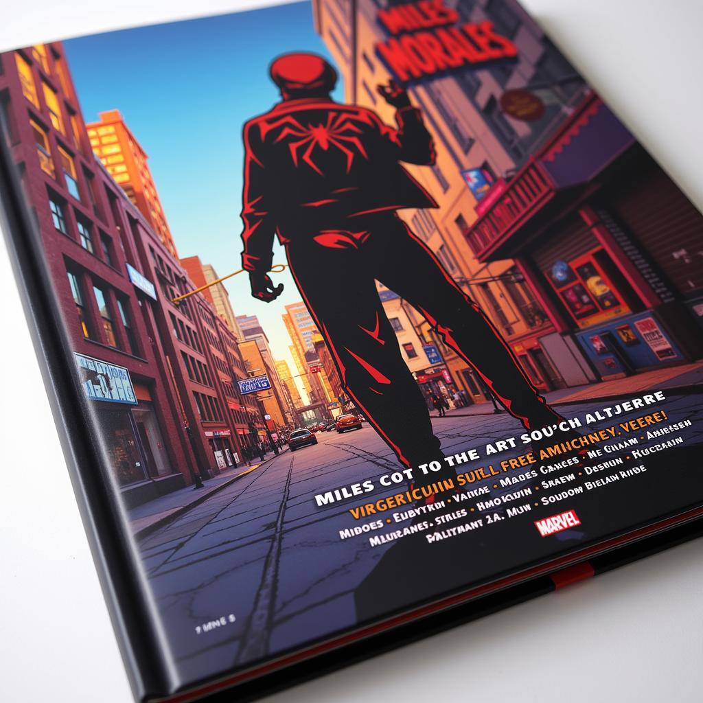 Miles Morales Art Book Cover Design