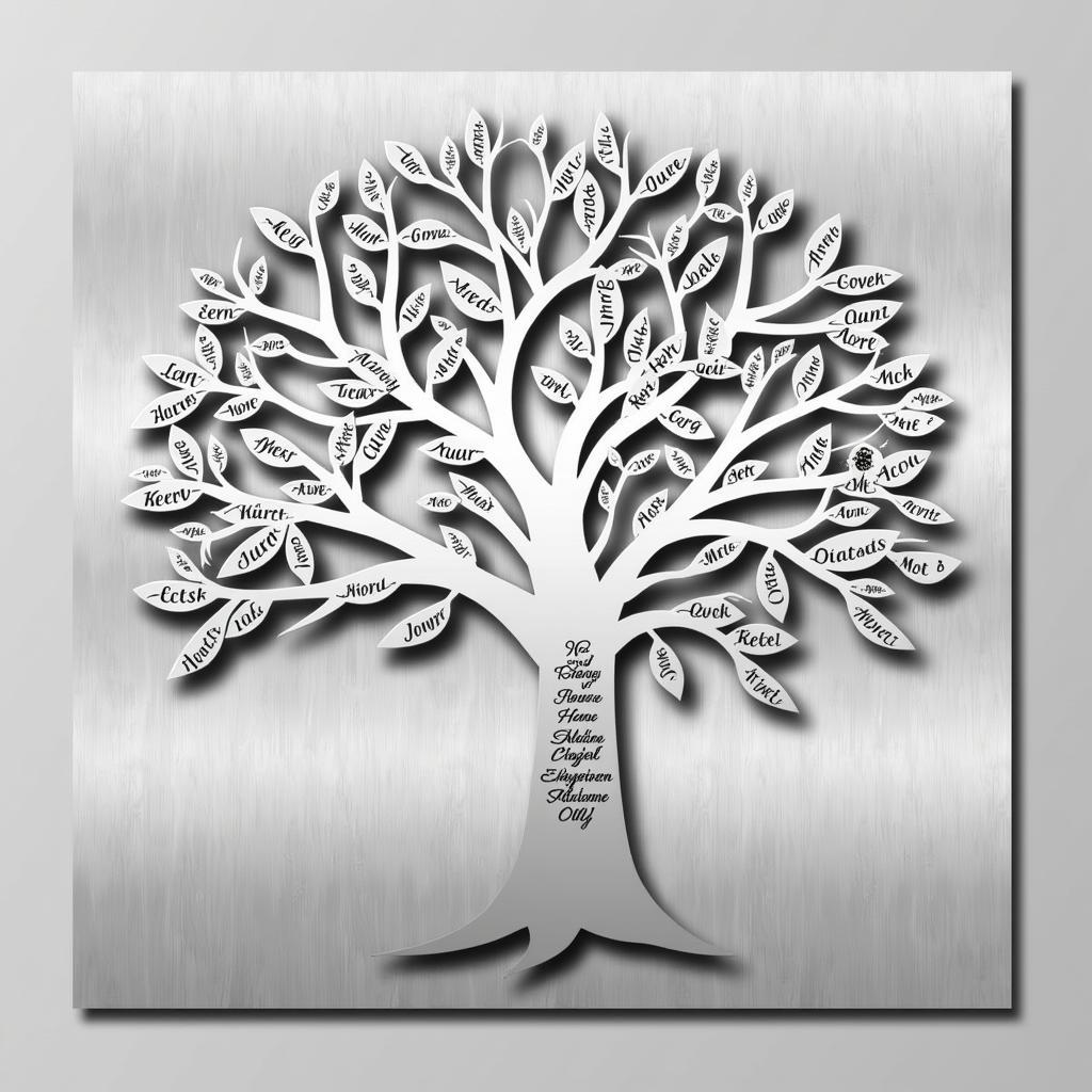 Modern Custom Family Tree Artwork