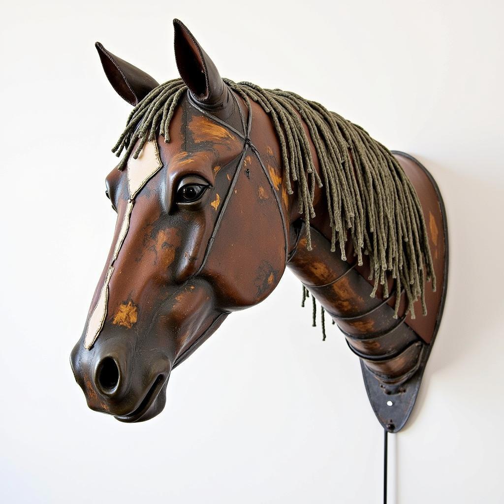 Mixed Media Horse Sculpture