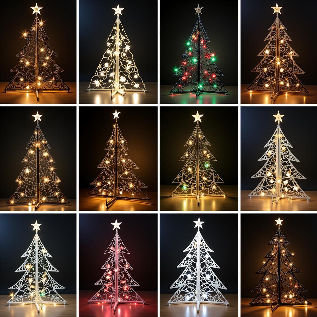 Modern Metal Christmas Tree Designs