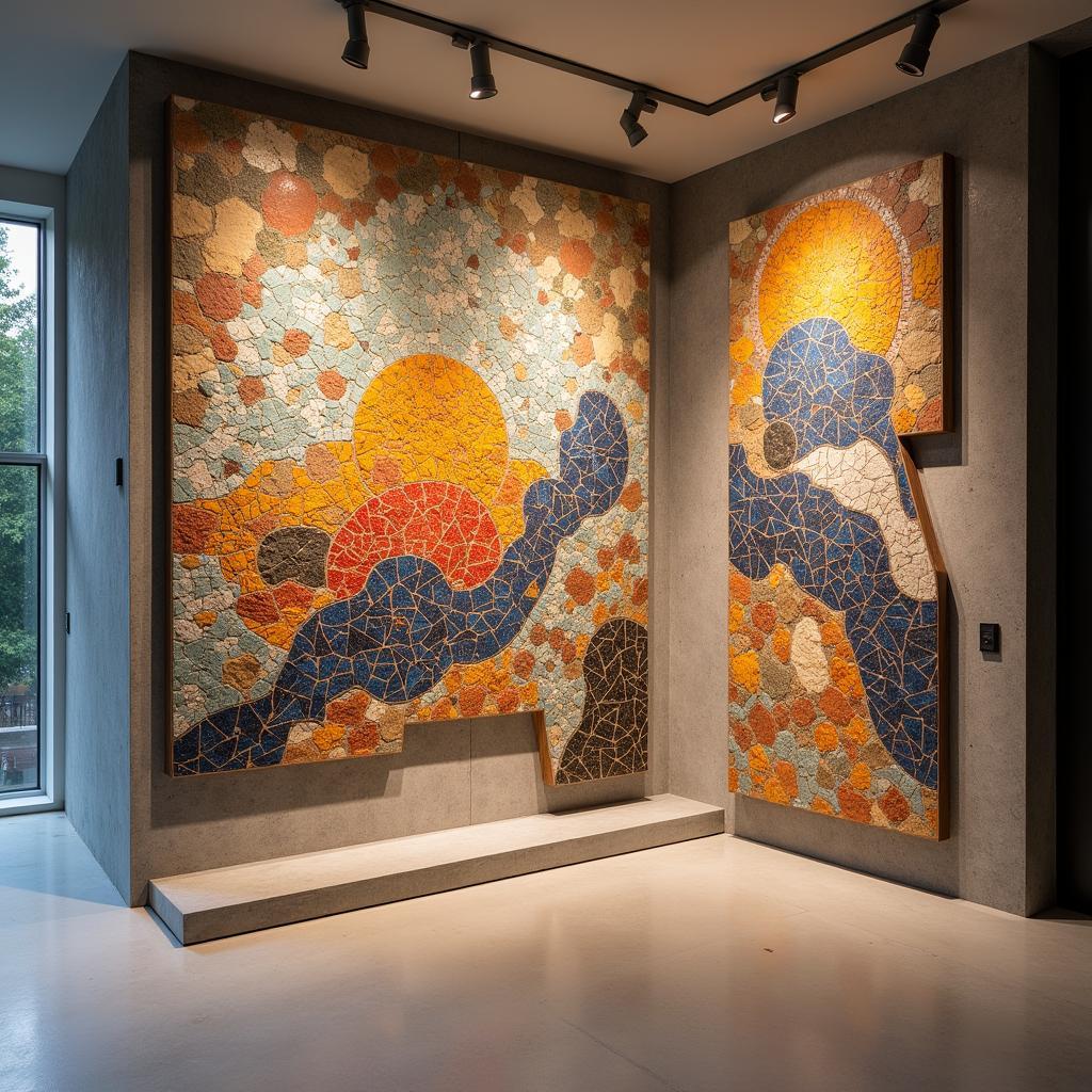 Modern Mosaic Stone Art Wall