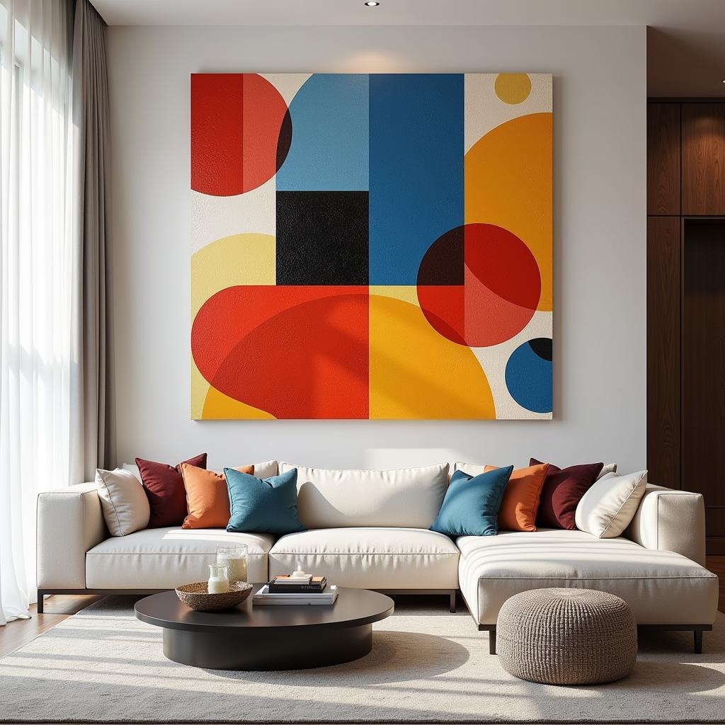 Modern Wall Art Panels Transforming a Living Room