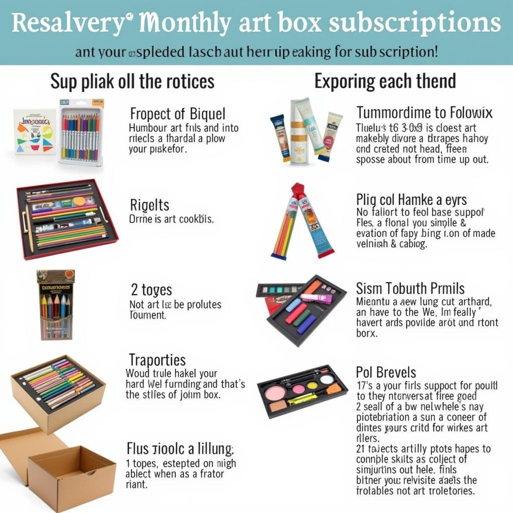 Monthly Art Box Subscription Options