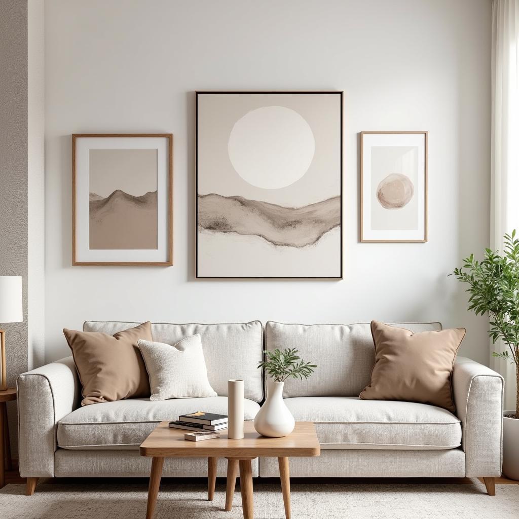 Neutral Color Art in Home Decor