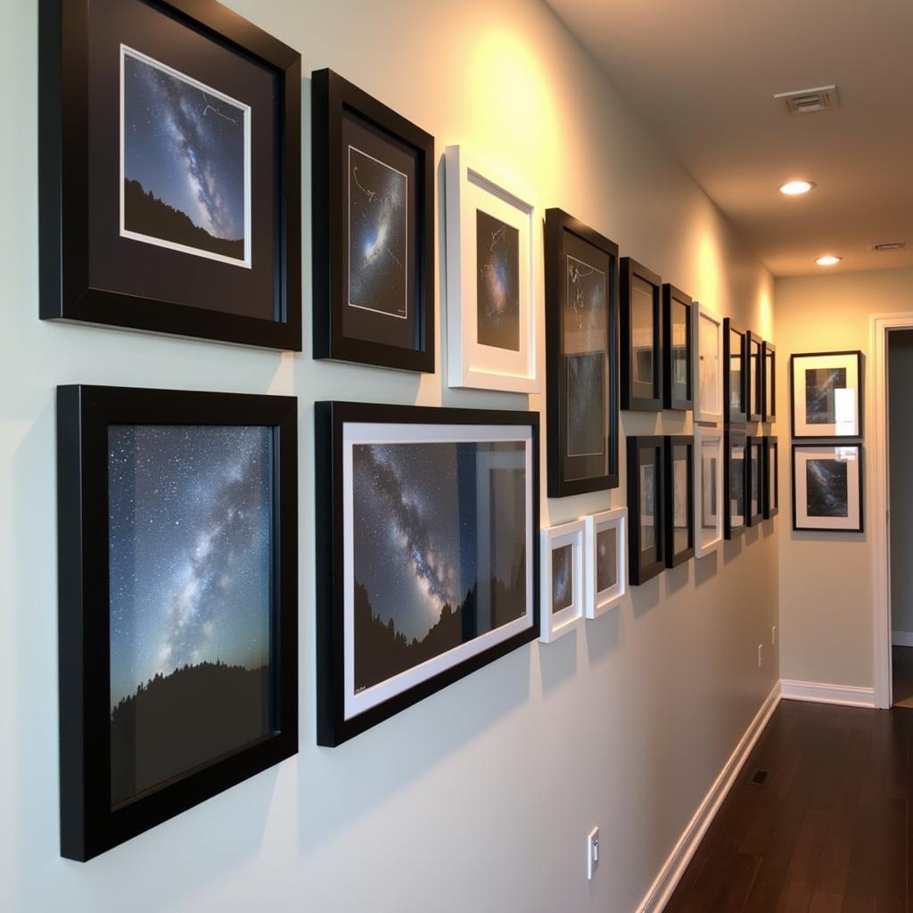 Night sky gallery wall