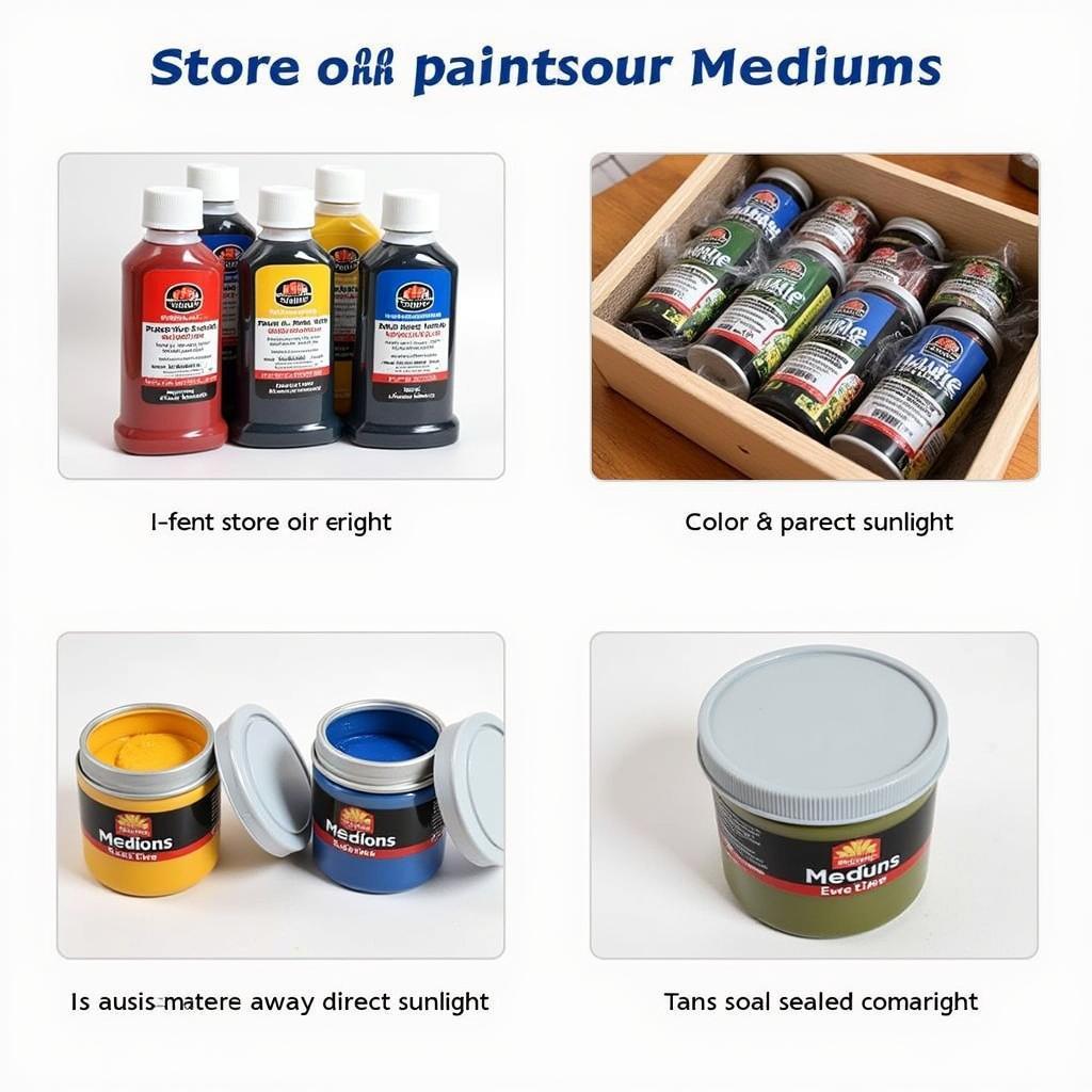 Proper storage tips for oil paints and mediums