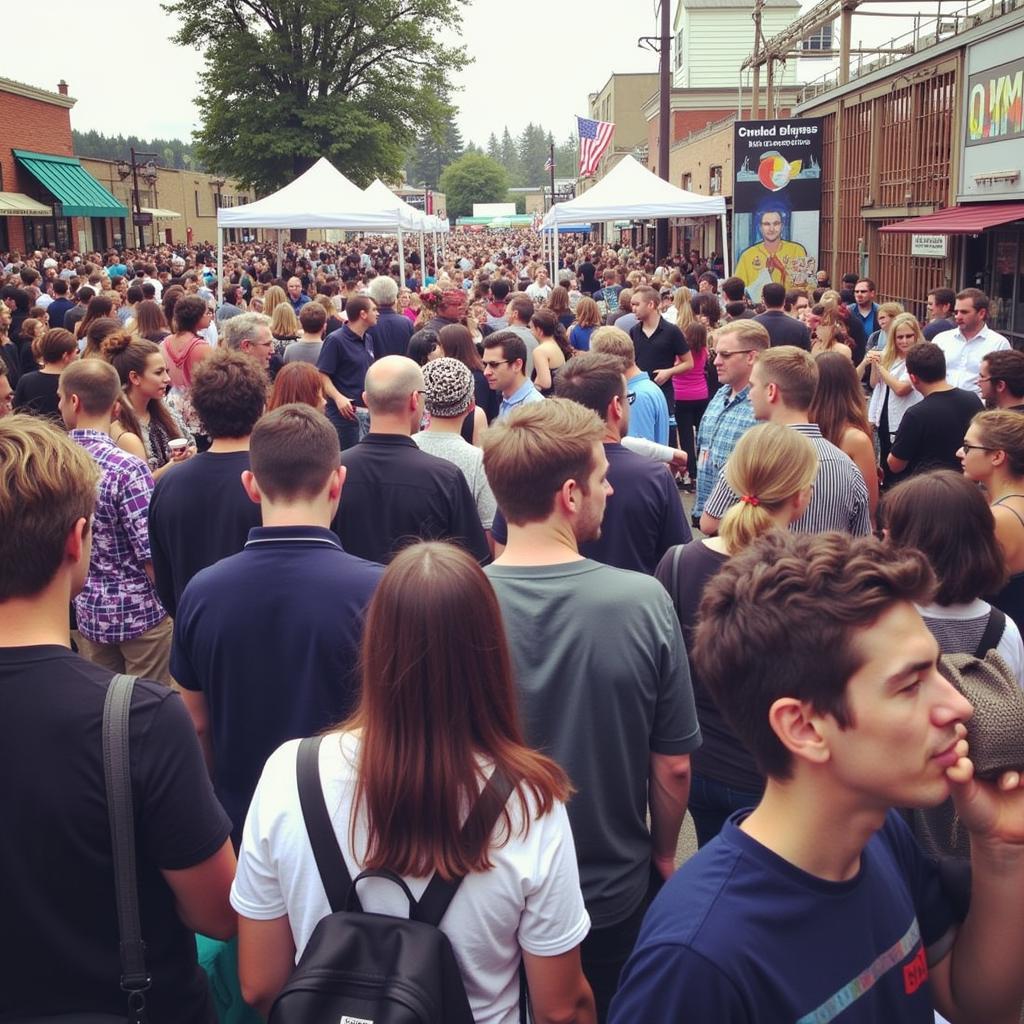 Olympia Art Walk Crowd