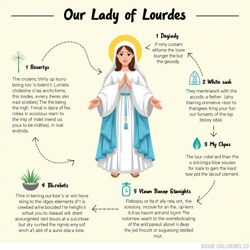 Symbolic Elements in Our Lady of Lourdes Art