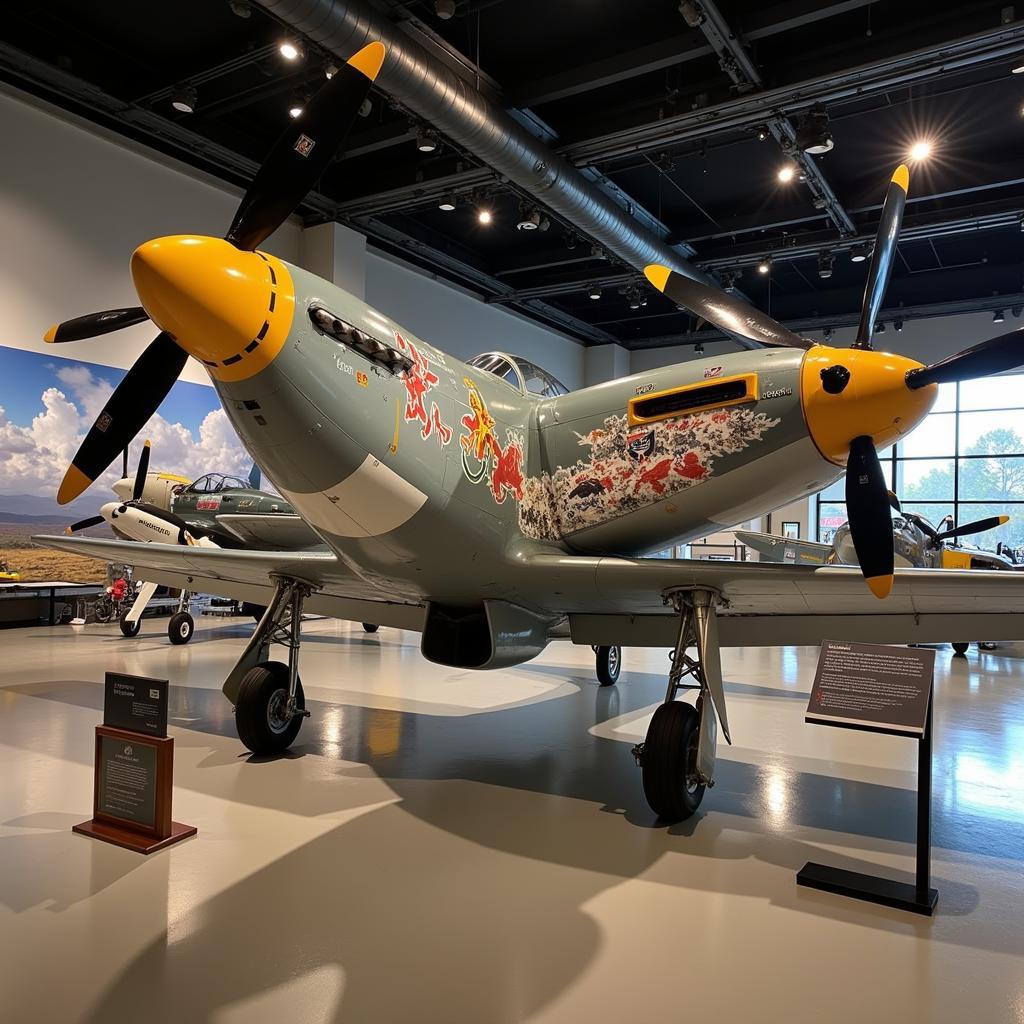 P51 Mustang Nose Art in a Museum