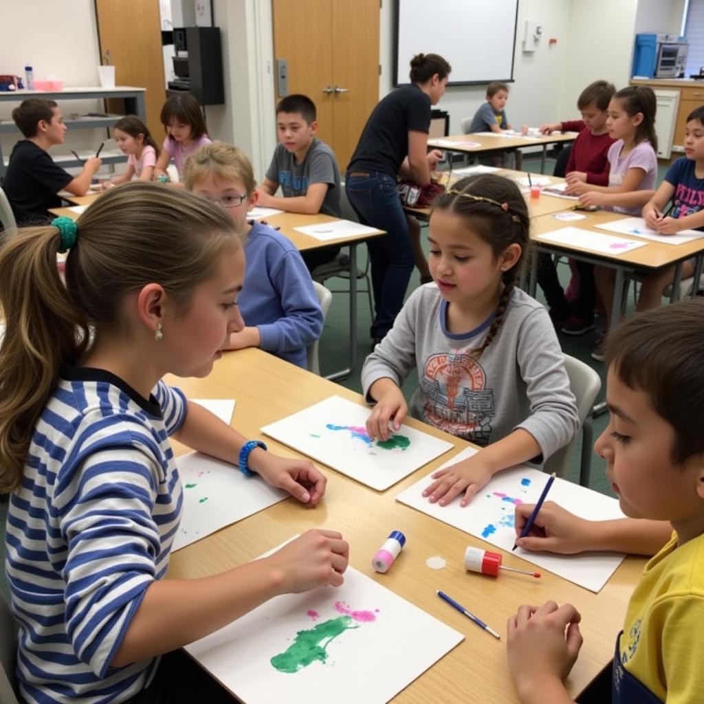 Art class in session at the Patterson Appleton Arts Center