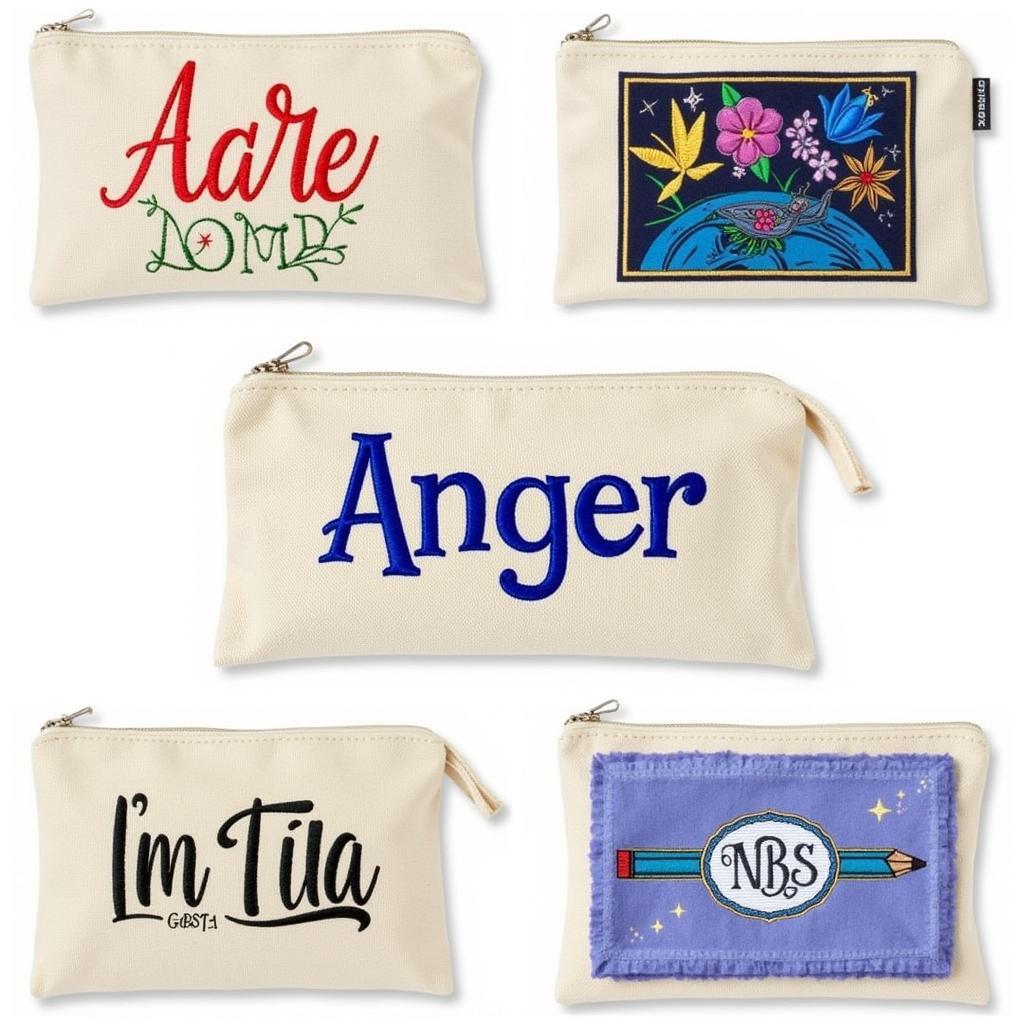 Personalized art pencil bags for creative expression