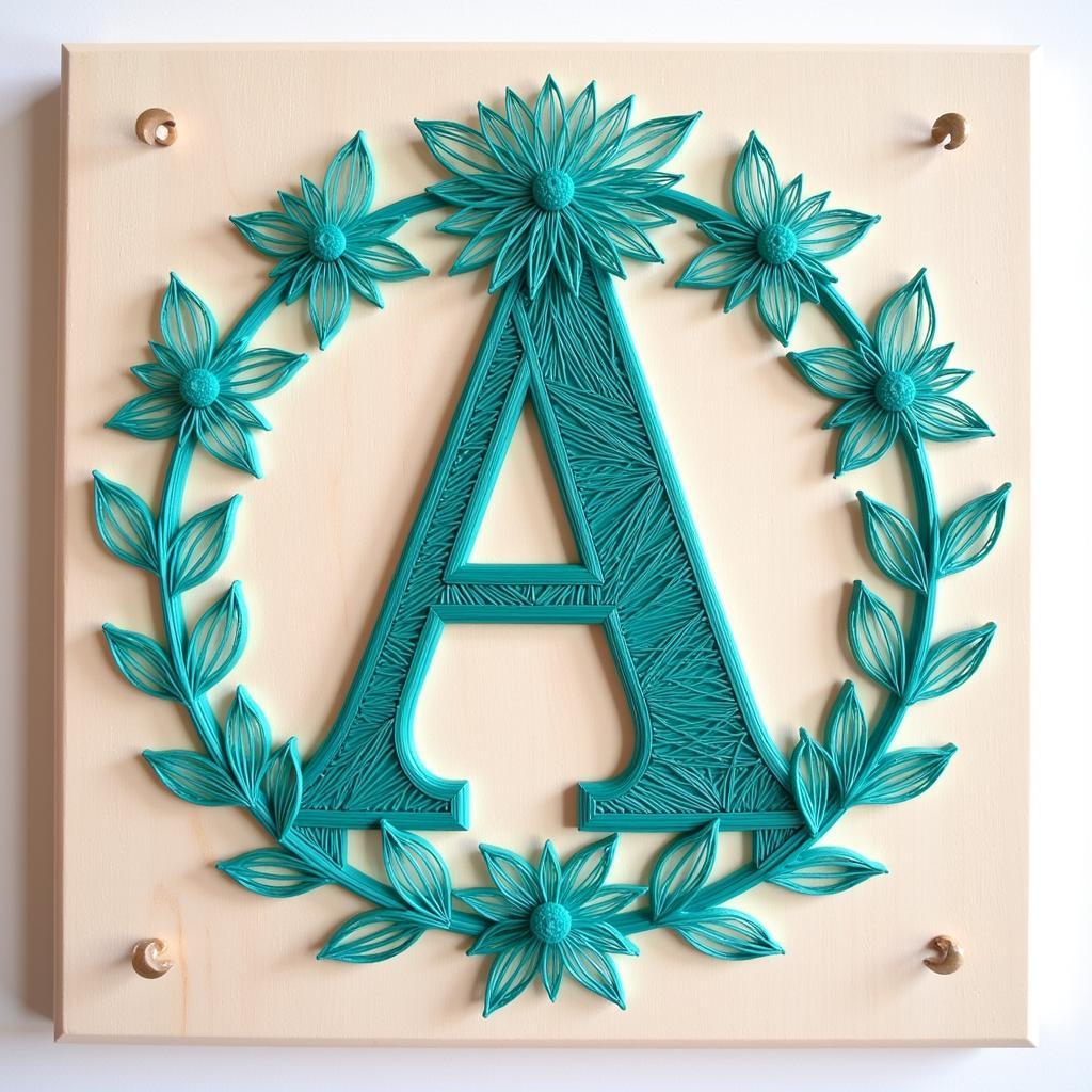 Personalized String Art Initial Design