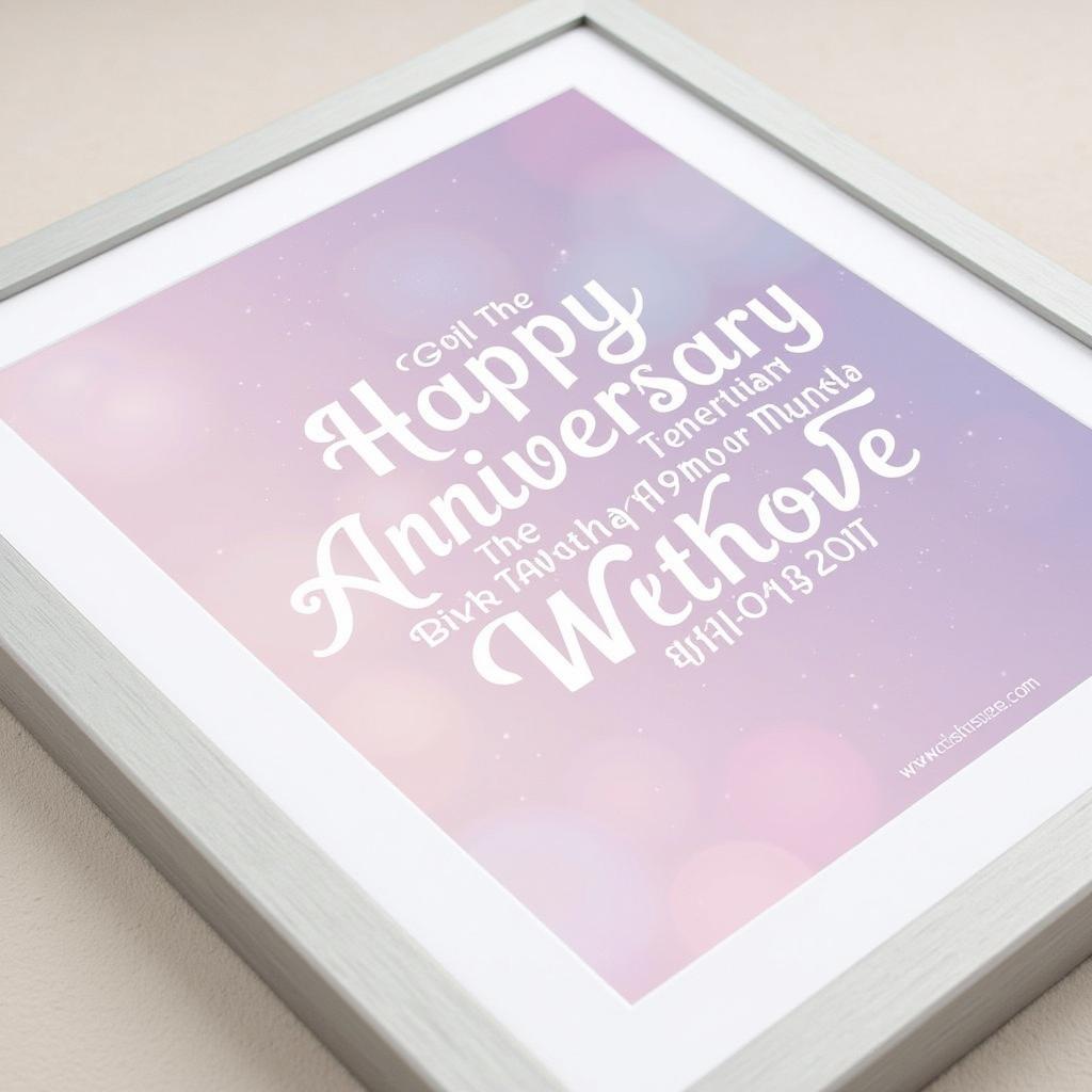 Personalized Word Art Gifts for Anniversary