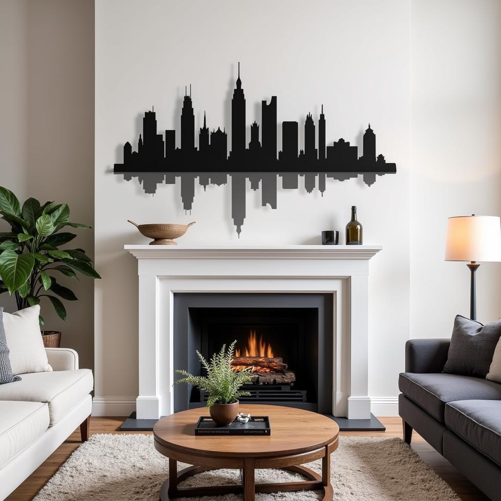 Philadelphia Skyline Art in Interior Design