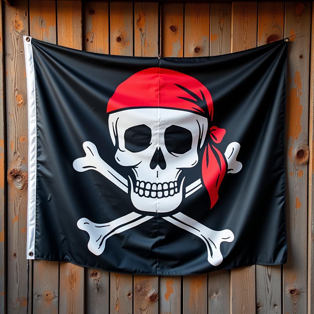 Pirate Wall Art: Skull and Crossbones Flag