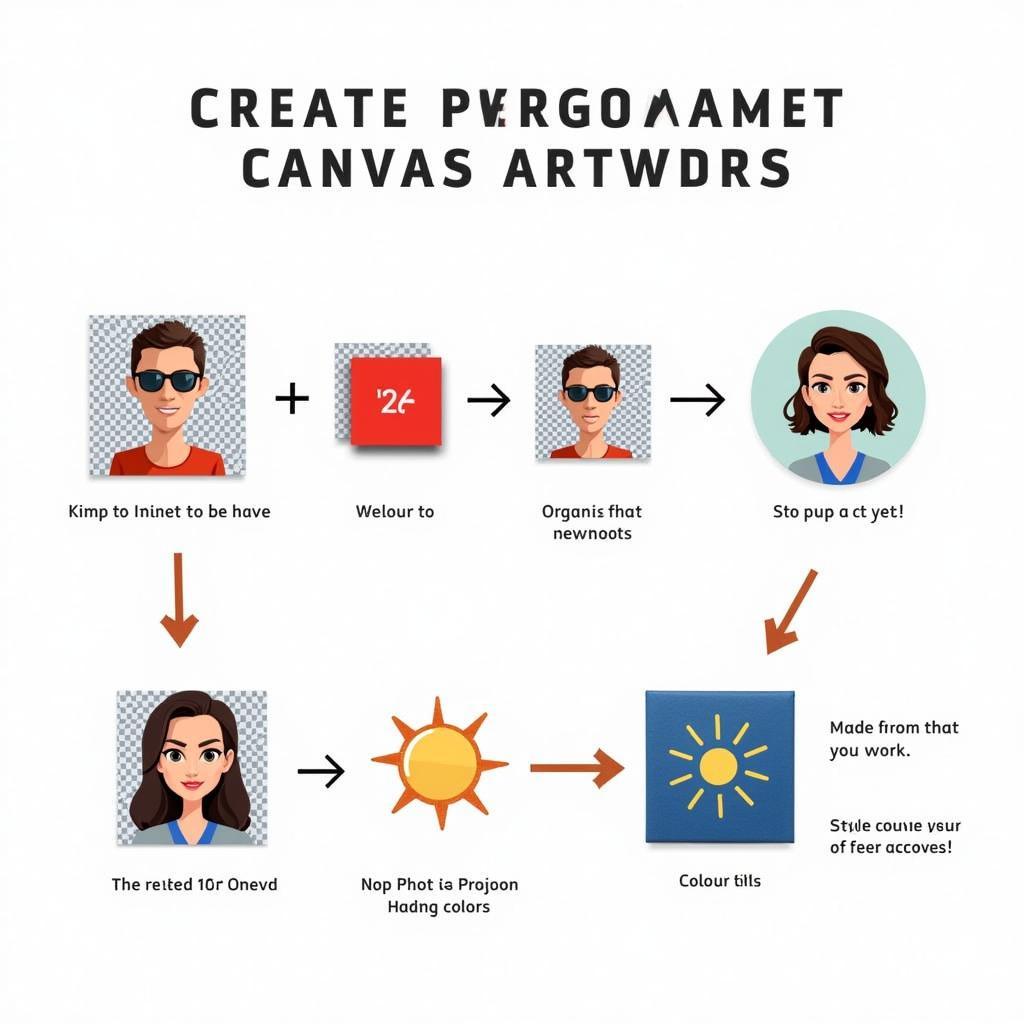 Pop Art Canvas Creation Process