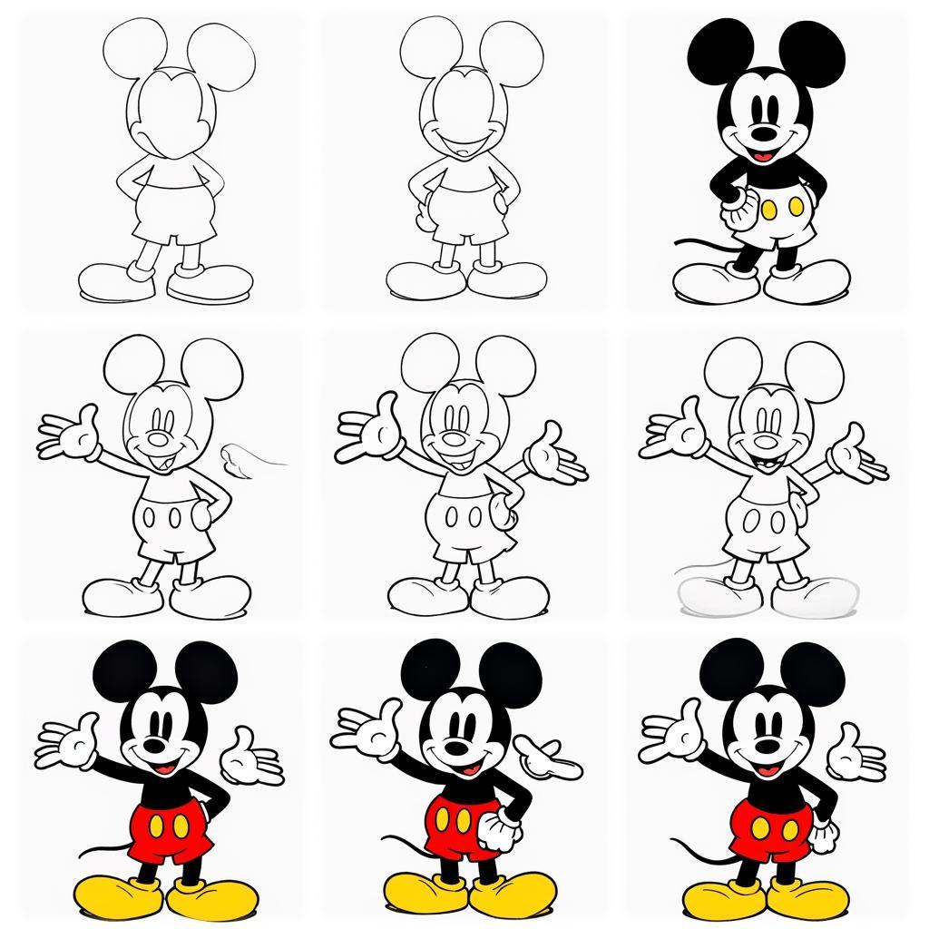 Pop Art Mickey Mouse Creation Process