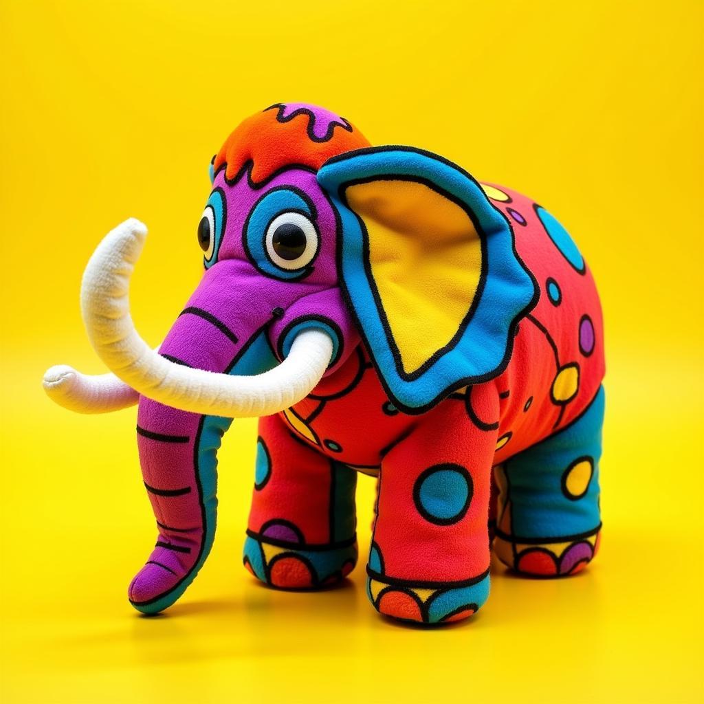 Pop Art Soft Mammoth Plush Toy