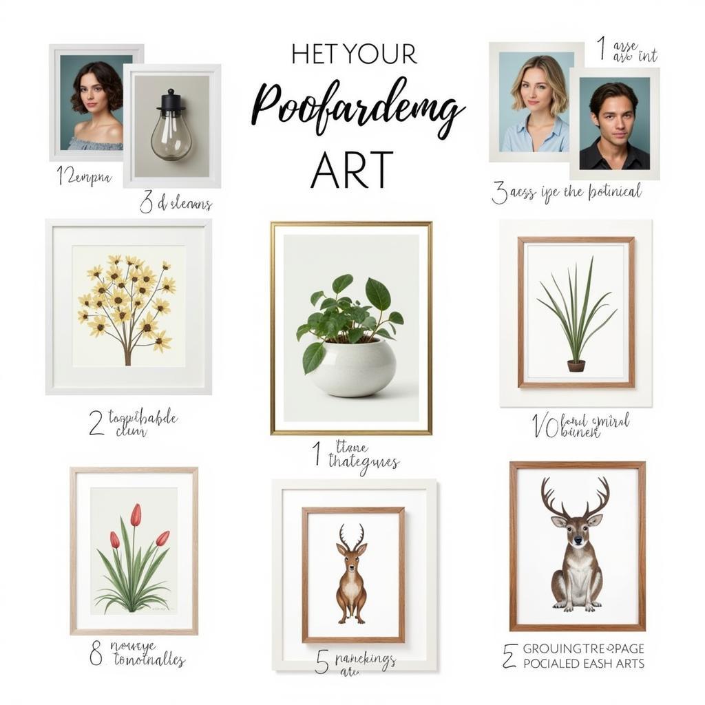 Powder Room Art Ideas: A collection of diverse artworks suitable for powder rooms, showcasing various styles and mediums.