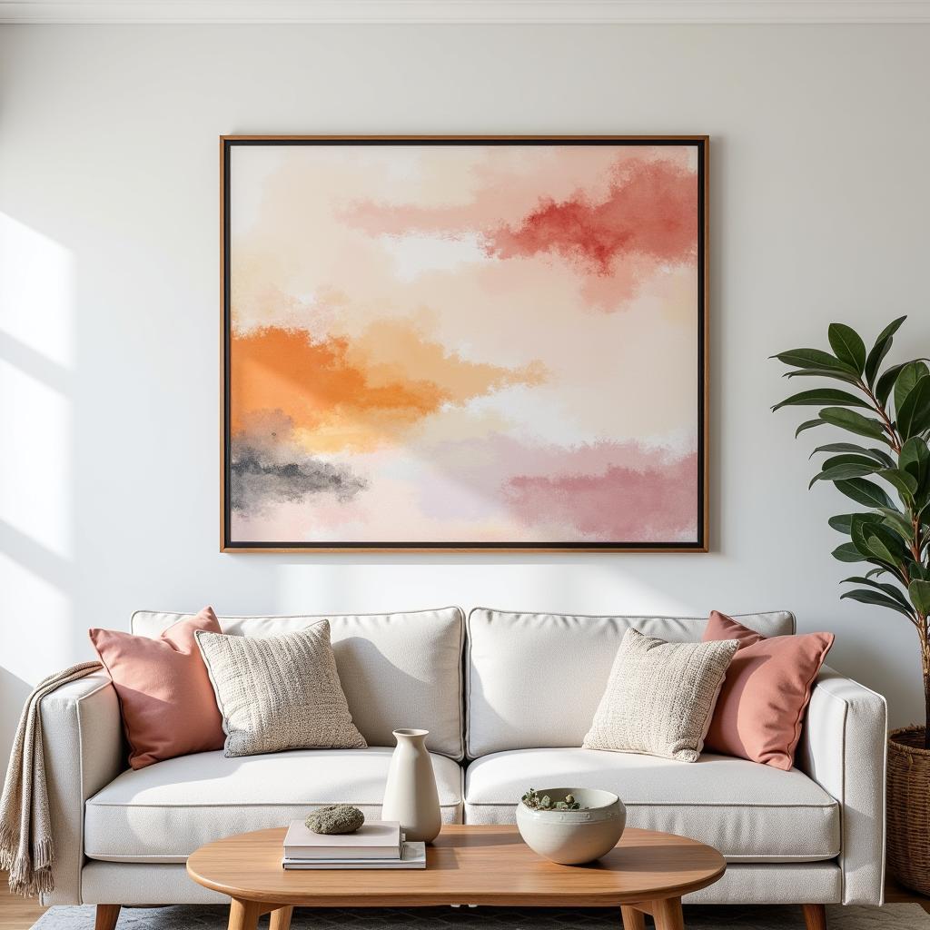 Printing and Displaying Abstract Watercolor Wall Art