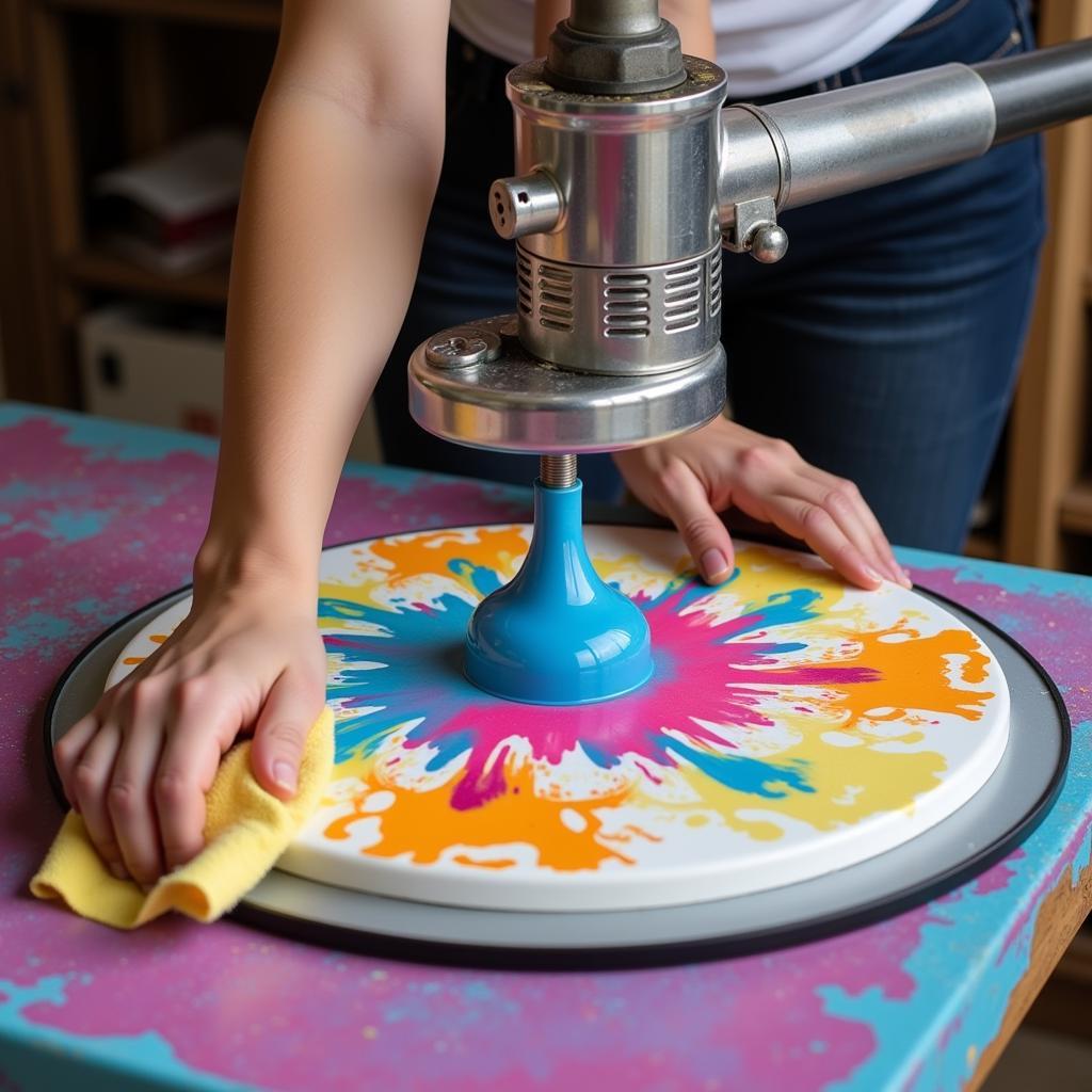 Maintaining a professional spin art machine