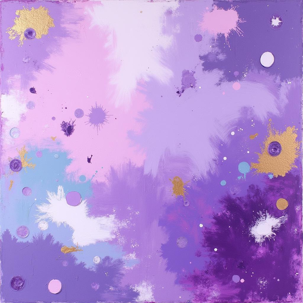 Purple Abstract Painting