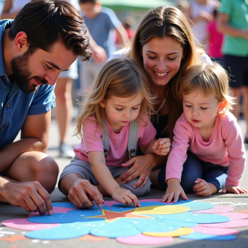 Family Fun at the Reno Chalk Art Festival