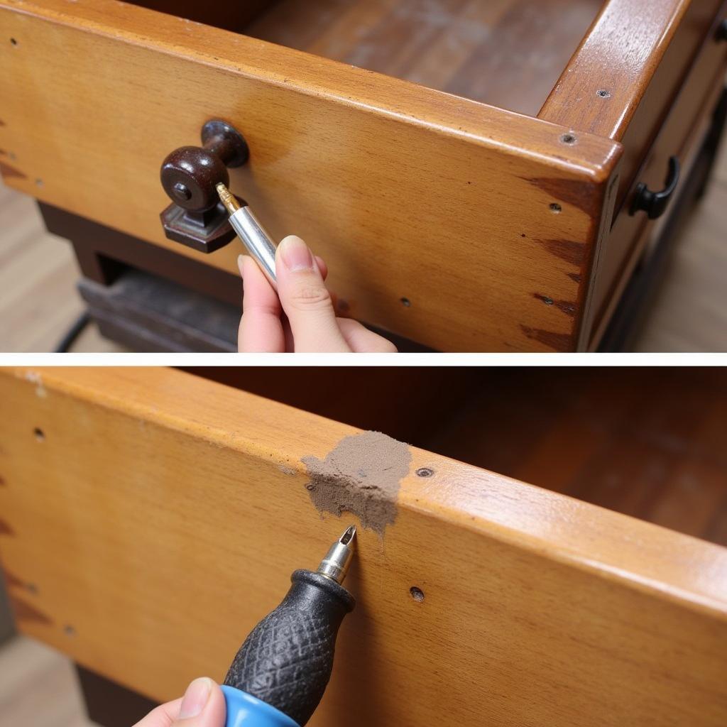 Restoring an Art Deco Drawer