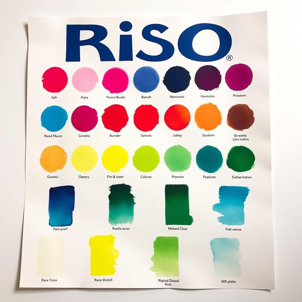 Riso Ink Color Chart