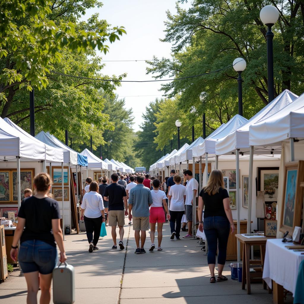 Rochester MI Art Fair in Downtown Rochester