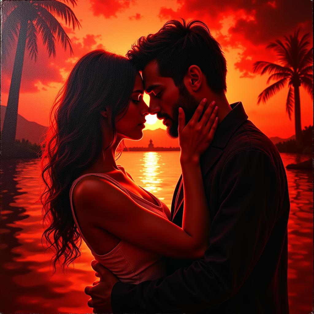 Romantic Red Painting