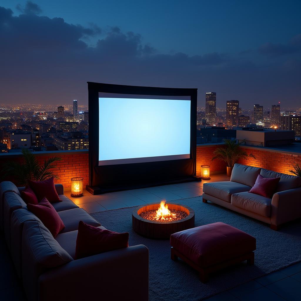 Rooftop Cinema Under the Stars