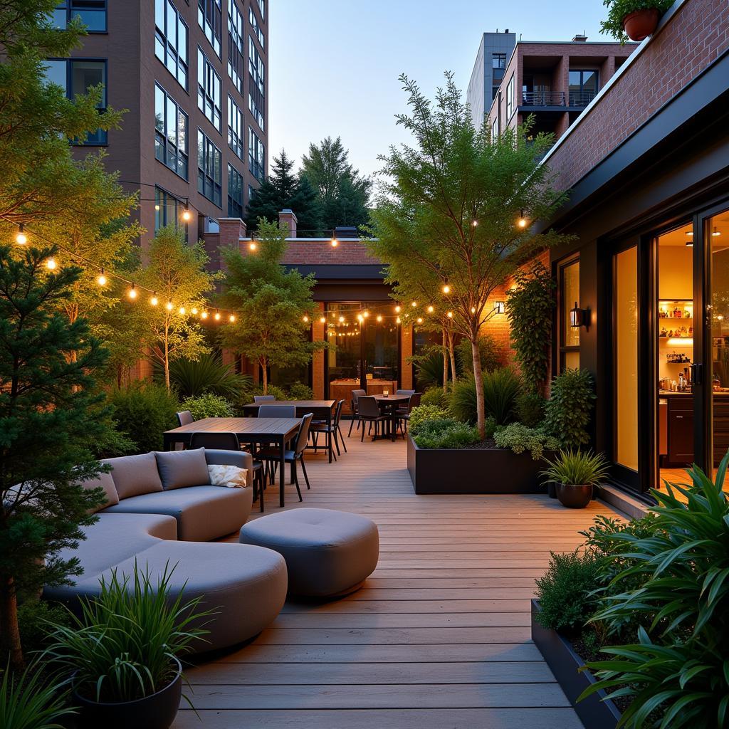 Rooftop Urban Garden Oasis