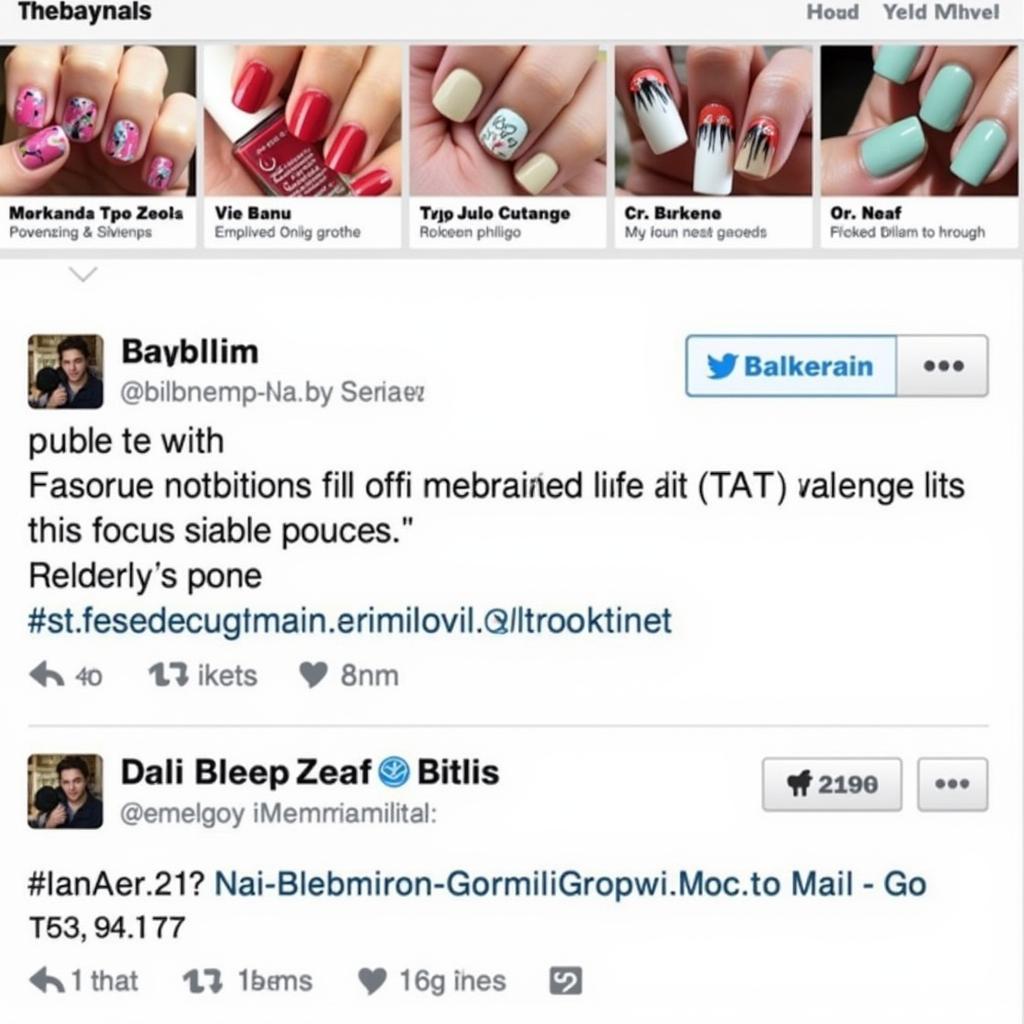 Sharing Nail Art on Social Media