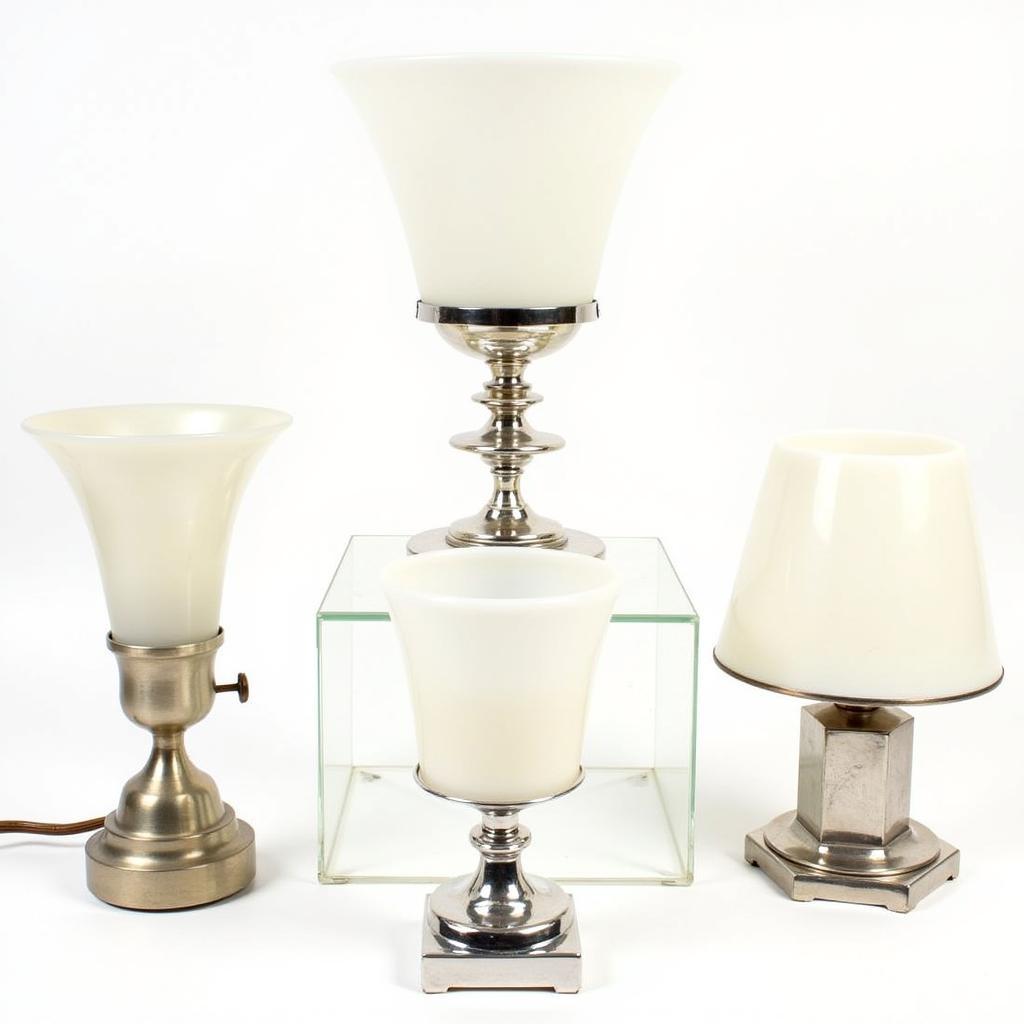 Small Art Deco Table Lamps: Examples of various styles and designs.