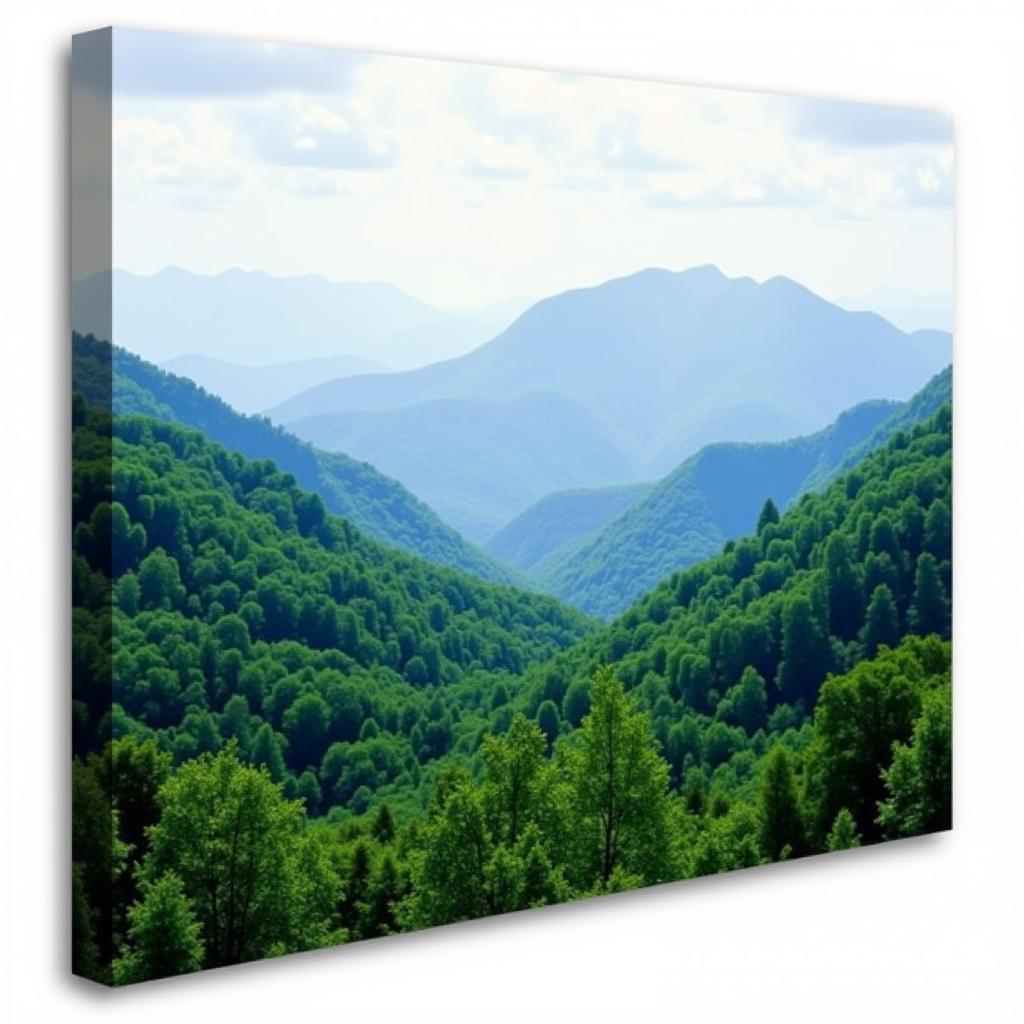 Smoky Mountain Landscape Canvas Art