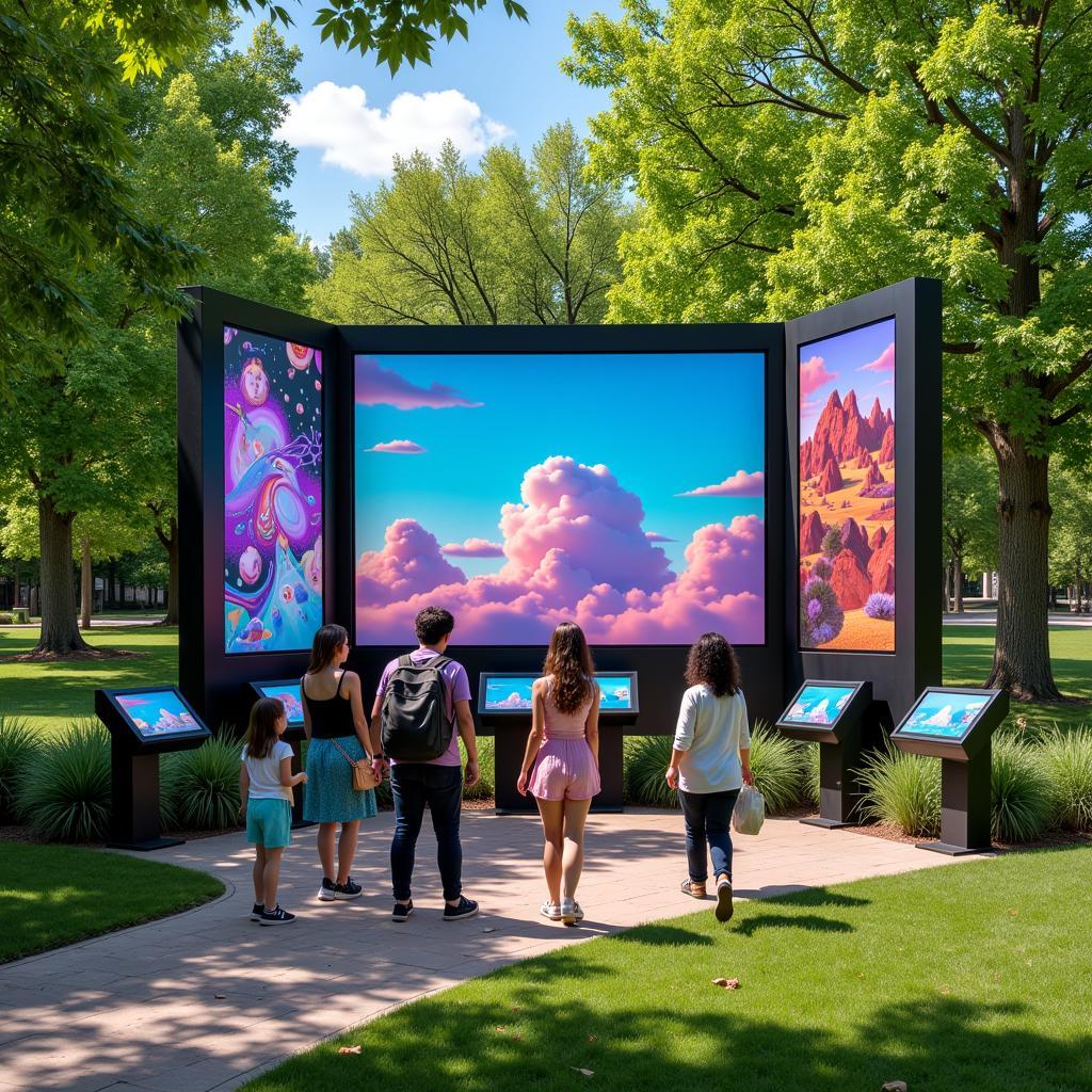 Digital Art Display at Spearfish Arts in the Park