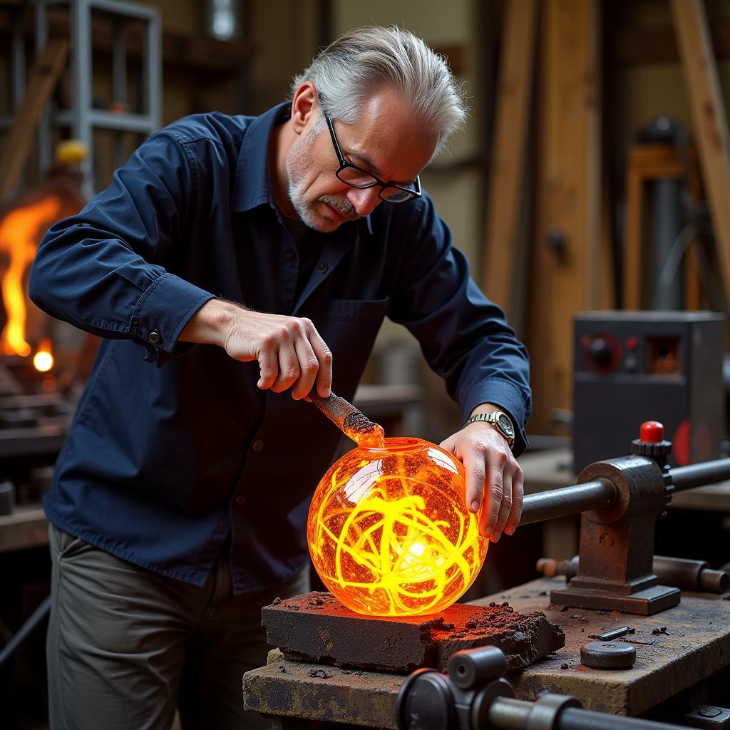 Stuart Abelman Glassblowing Process