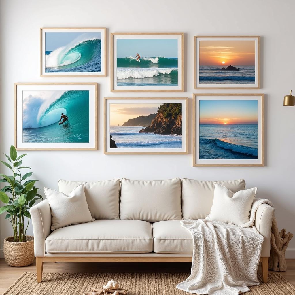 Surf Art Prints in Coastal Decor