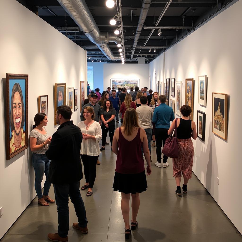 Attendees Exploring Art at Tacoma Arts and Culture Festival