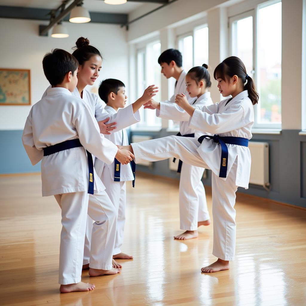 Taekwondo training at Asian Sun Martial Arts in Brecksville and Broadview Heights