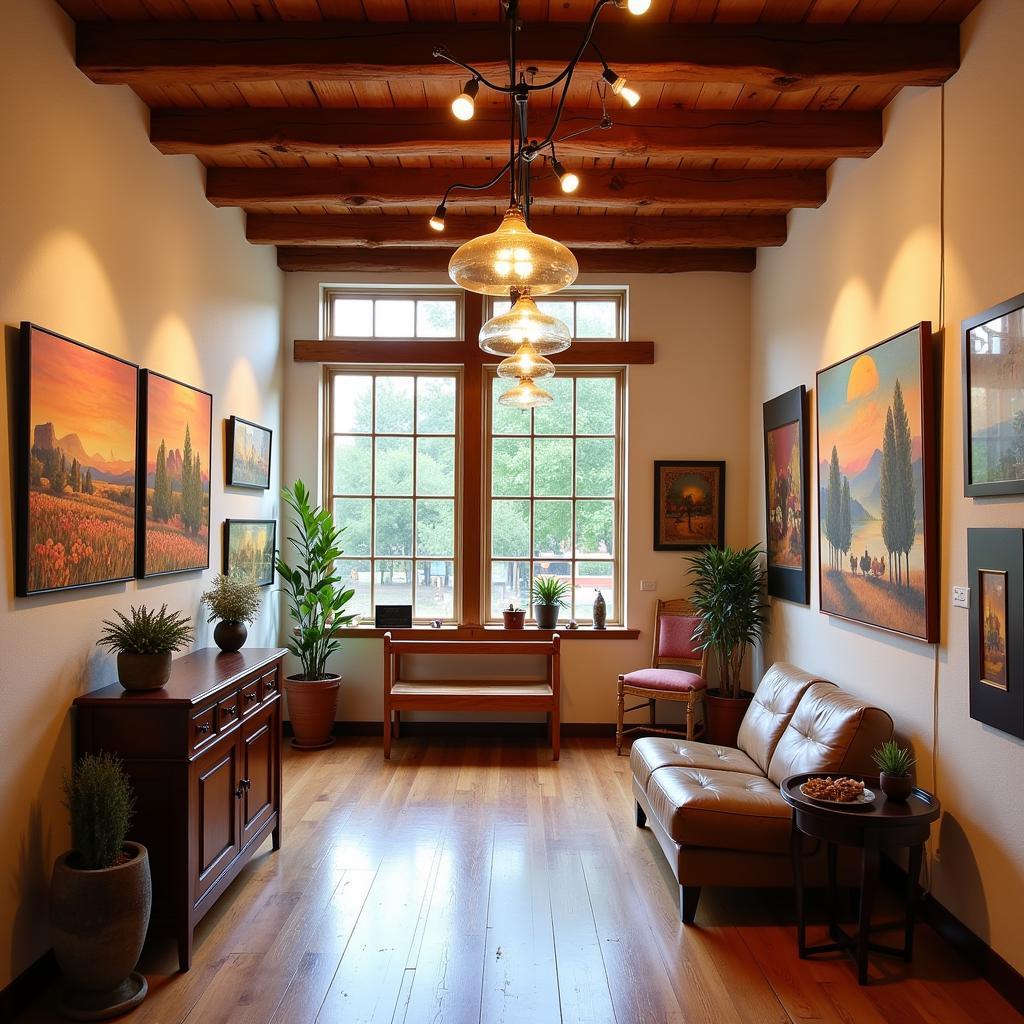 Taos Art Gallery Interior